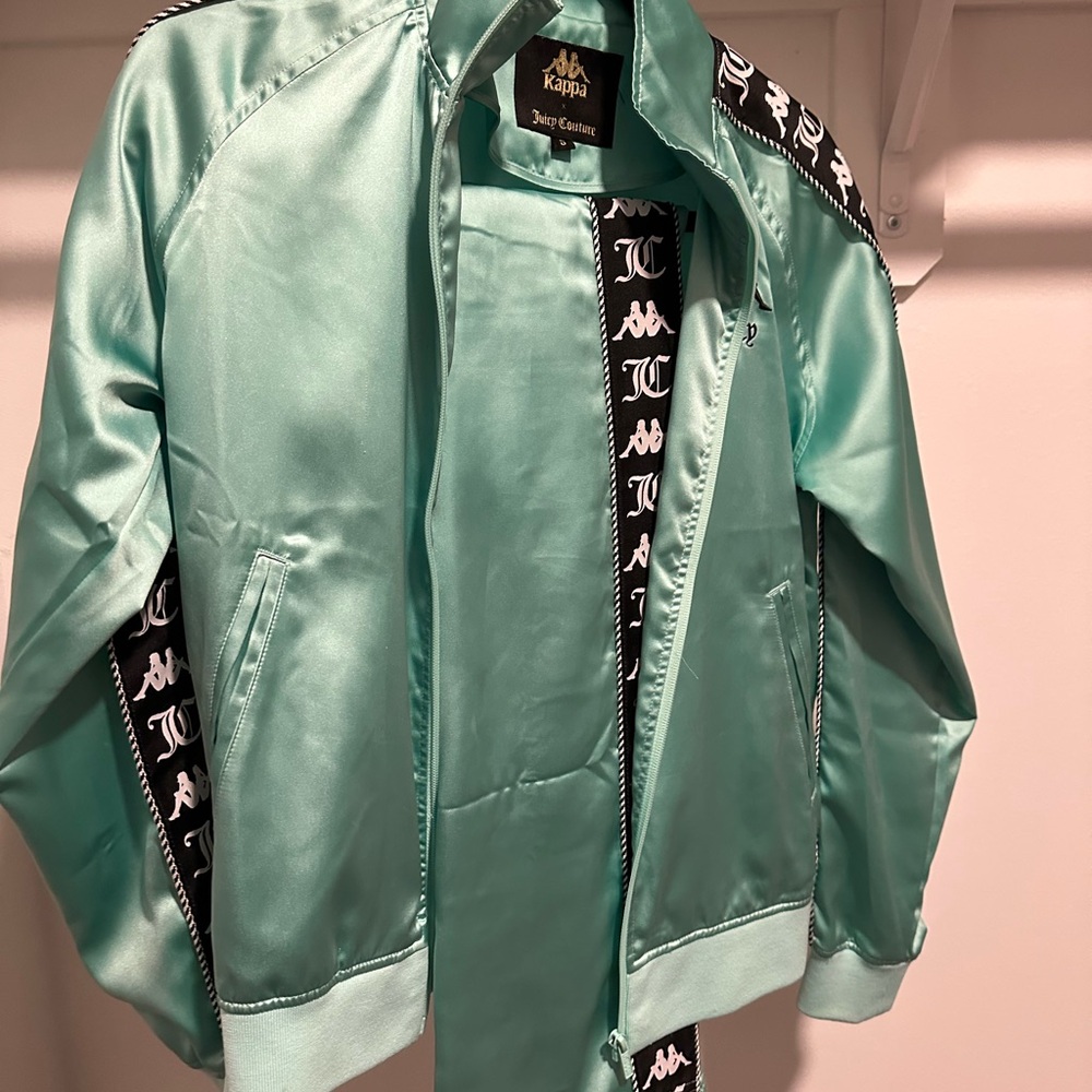 Juicy Couture x Kappa Mint Green Track Jacket and Pants set